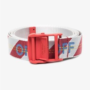 Off-White Red Industrial Belt